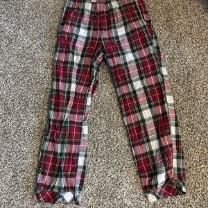Natural Reflections Red and White Plaid Pajama Pants